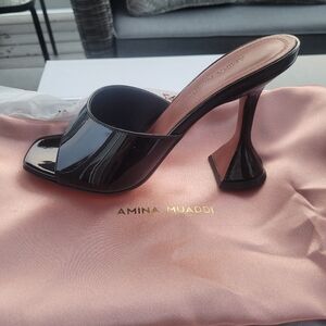 AMINA MUADDI Lupita patent leather mules  size 36 & 35